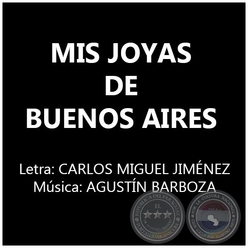 MIS JOYAS DE BUENOS AIRES - AGUSTN BARBOZA